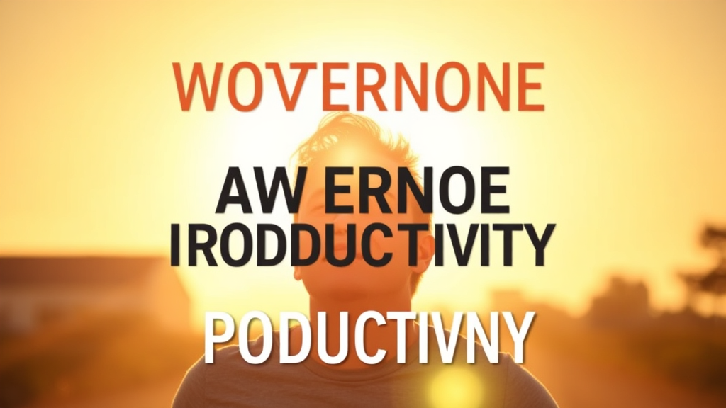 Pessoa focada e motivada trabalhando com raios de sol, simbolizando energia e produtividade na tarde.